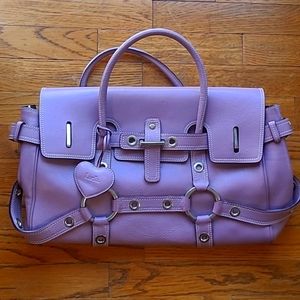 Designer Luella Bartley Lavender Gisele Leather Satchel
